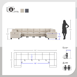 Kenlis 8-Piece Modular Sectional Sofa