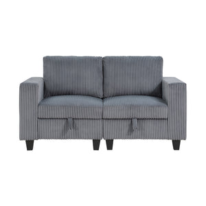 Kenlis Corduroy Living Room Loveseat