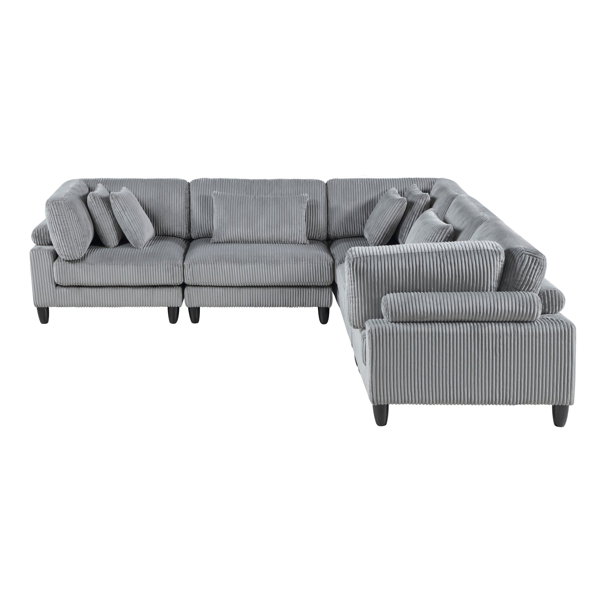 Jonas Corduroy 5-Piece Modular Sectional