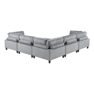 Jonas Corduroy 5-Piece Modular Sectional