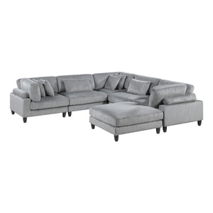 Jonas Corduroy 6-Piece Modular Sectional Sofa