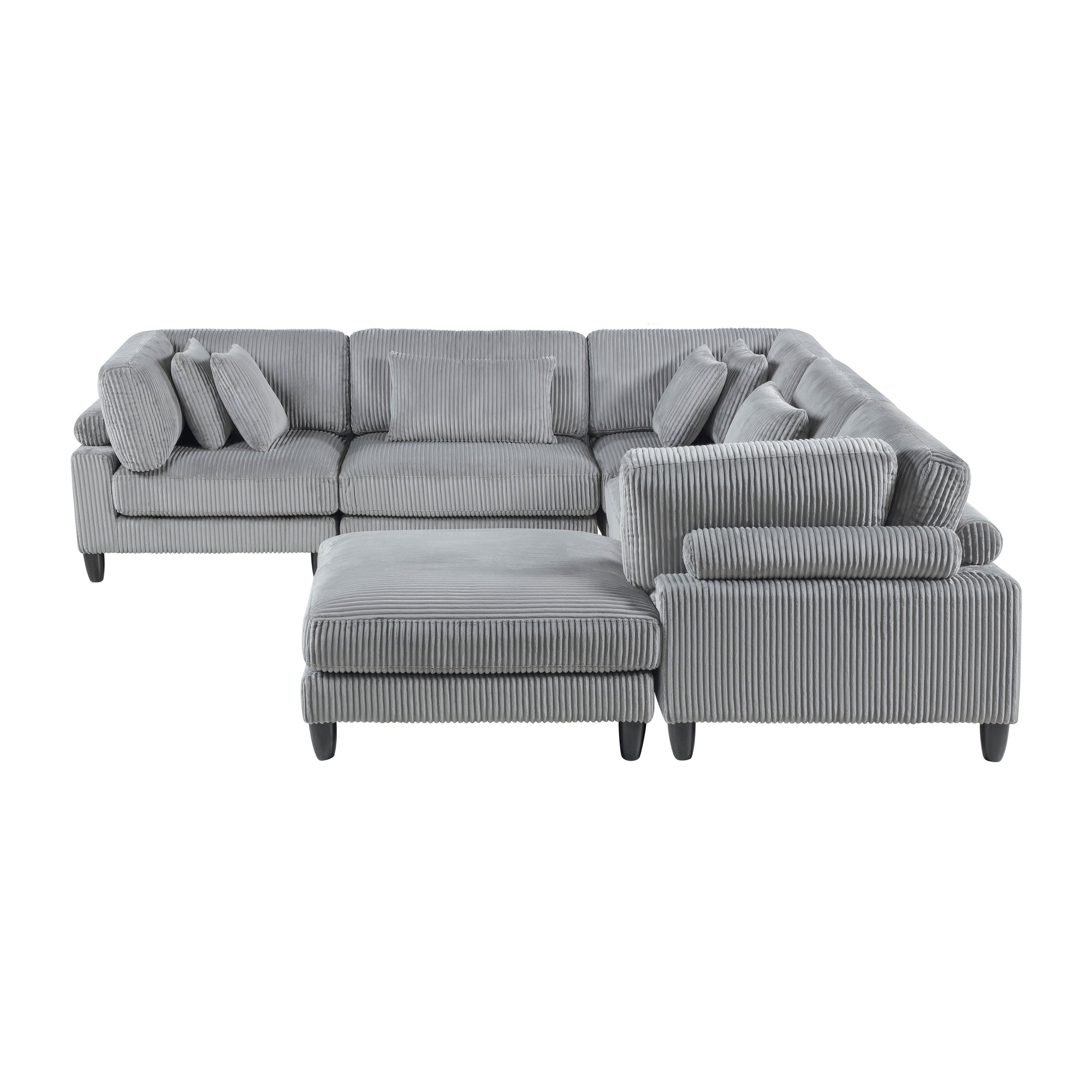 Jonas Corduroy 6-Piece Modular Sectional Sofa