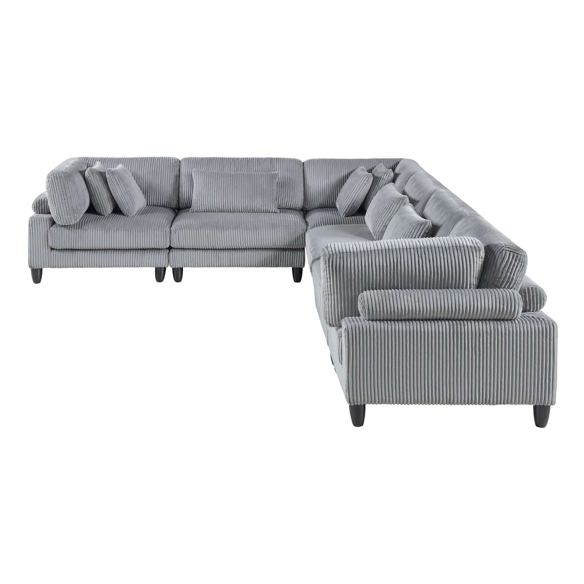 Jonas Corduroy 6-Piece Modular Sectional Sofa