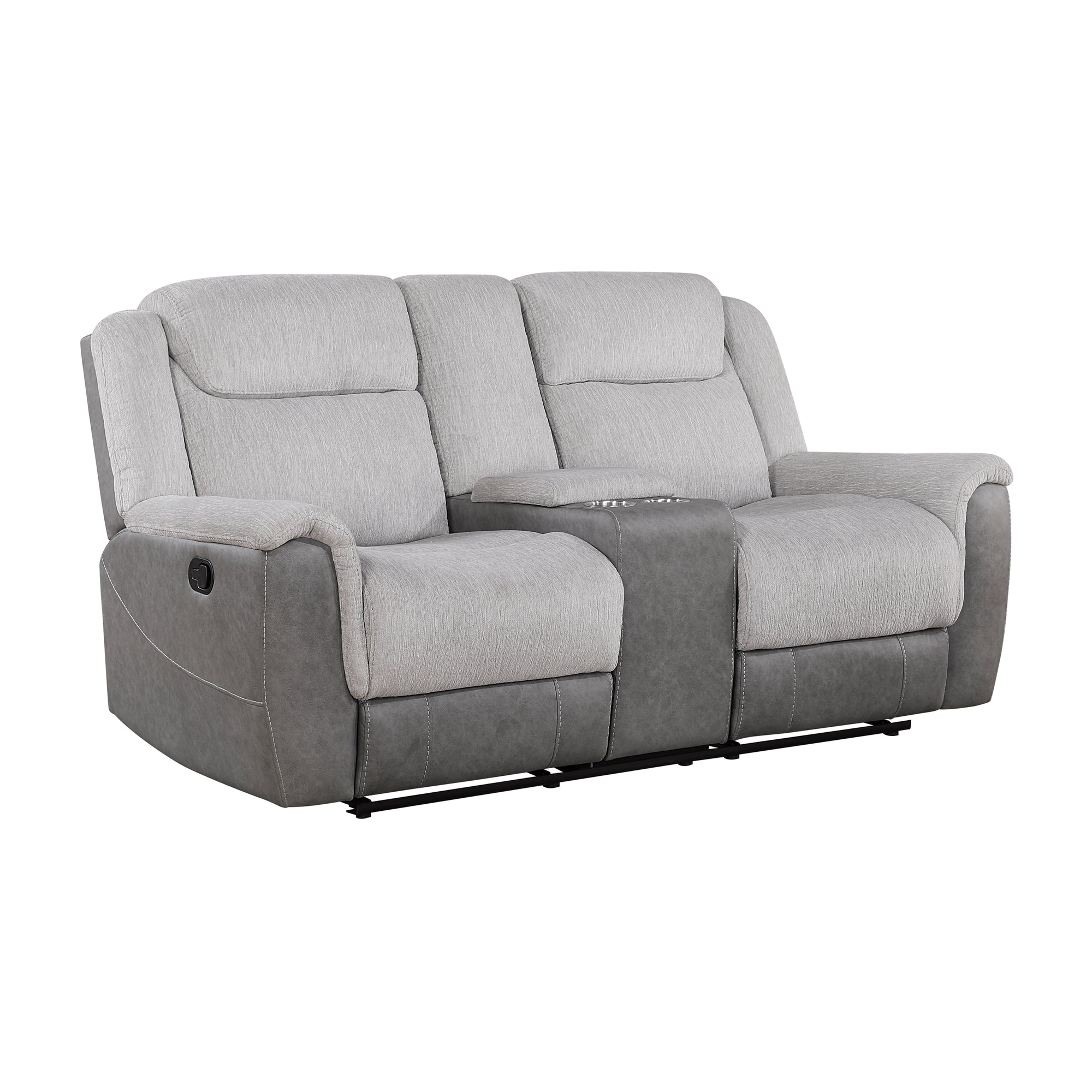 Nadalia 2-Piece Fabric Upholstery Manual Reclining Sofa Set