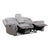 Nadalia Fabric Upholstery Manual Double Reclining Loveseat with Console