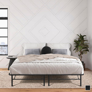 Raven Metal Platform Bed, California King