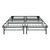 Raven Metal Platform Bed, California King