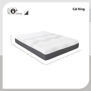 Cambra 12 Inch Gel-Infused Memory Foam Hybrid Mattress