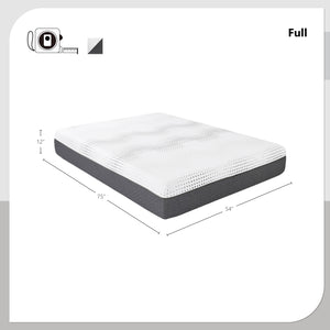 Cambra 12 Inch Gel-Infused Memory Foam Hybrid Mattress