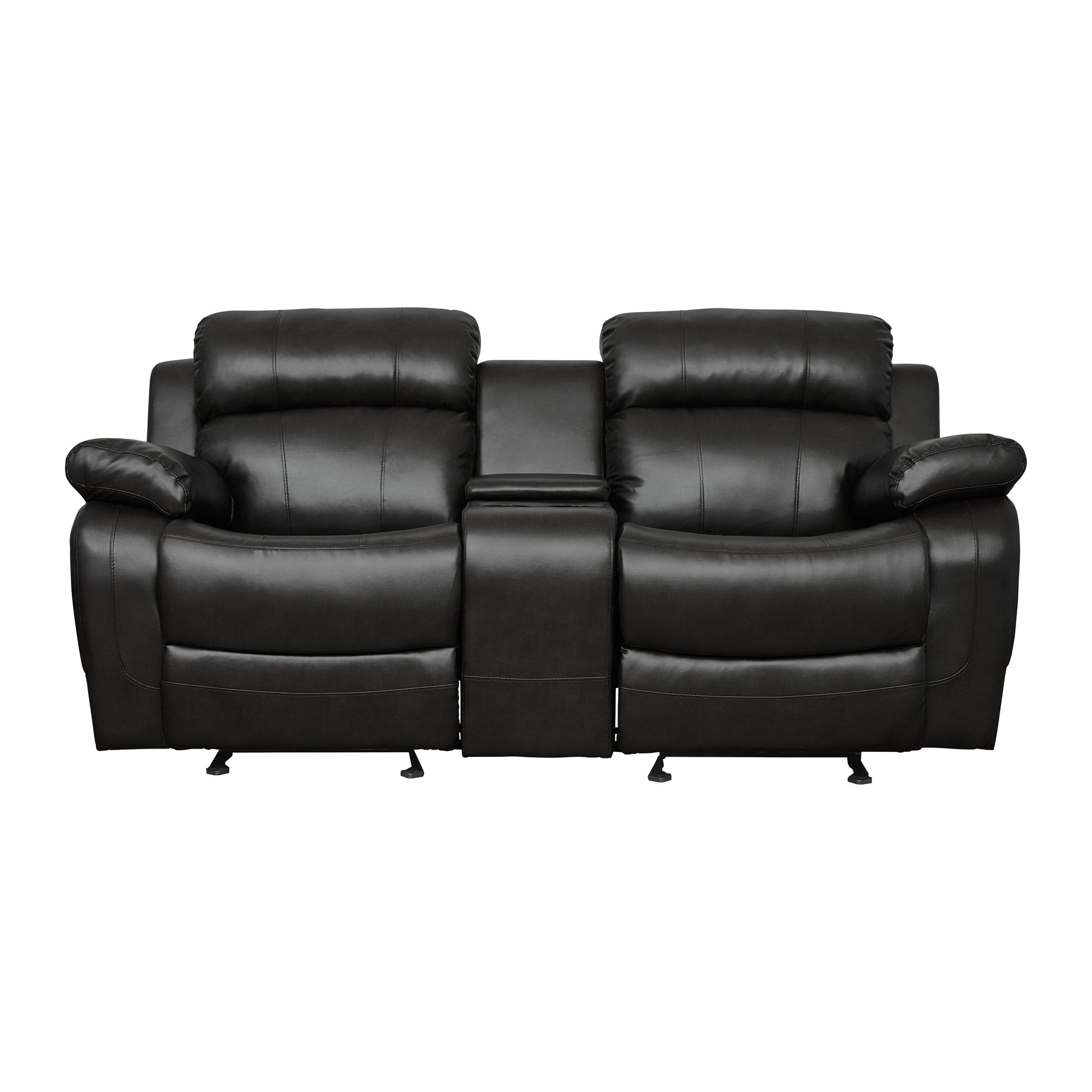 Viggo Double Glider Reclining Love Seat with Center Console