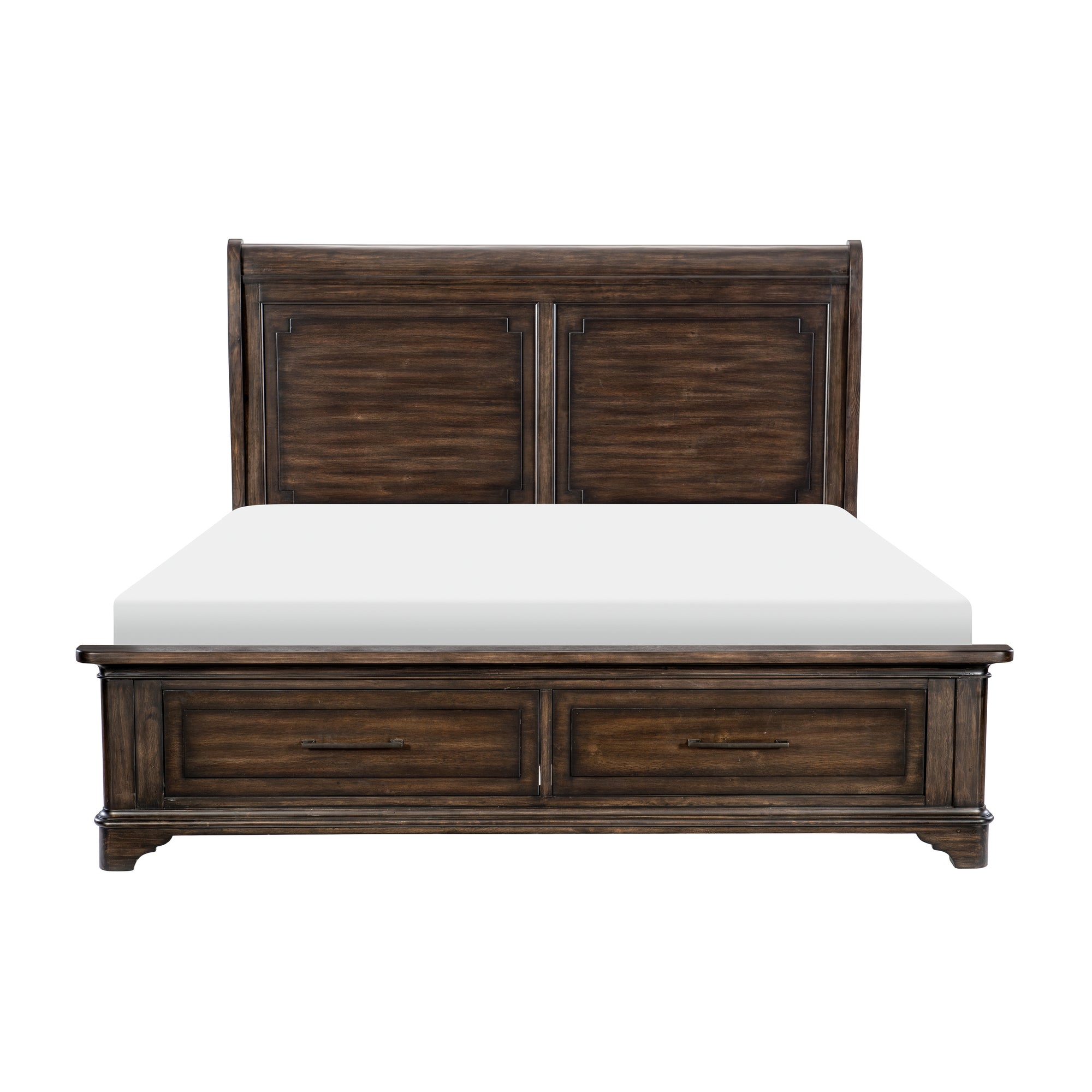 Rooibok Platform Bed with Footboard Storage, Queen