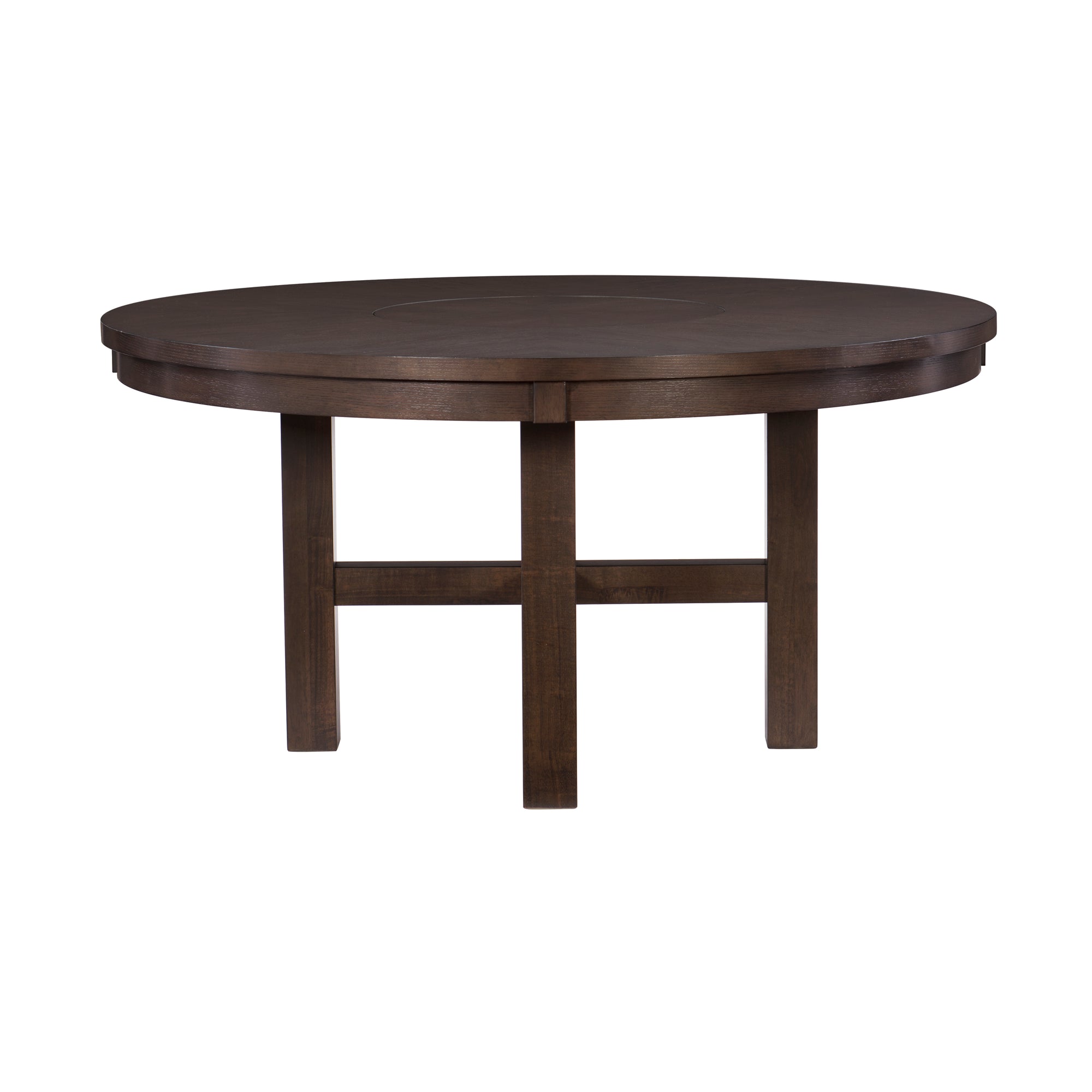 Corvallis Round Dining Table with Lazy Susan