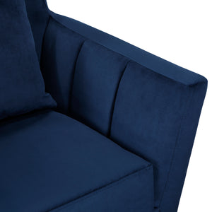 Myles Velvet Accent Chair