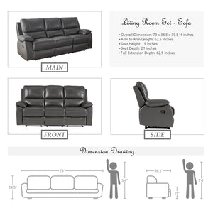 Rittman 2-Piece Reclining Living Room Set