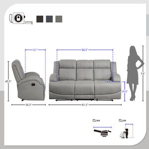 Sherwood Manual Double Reclining Sofa