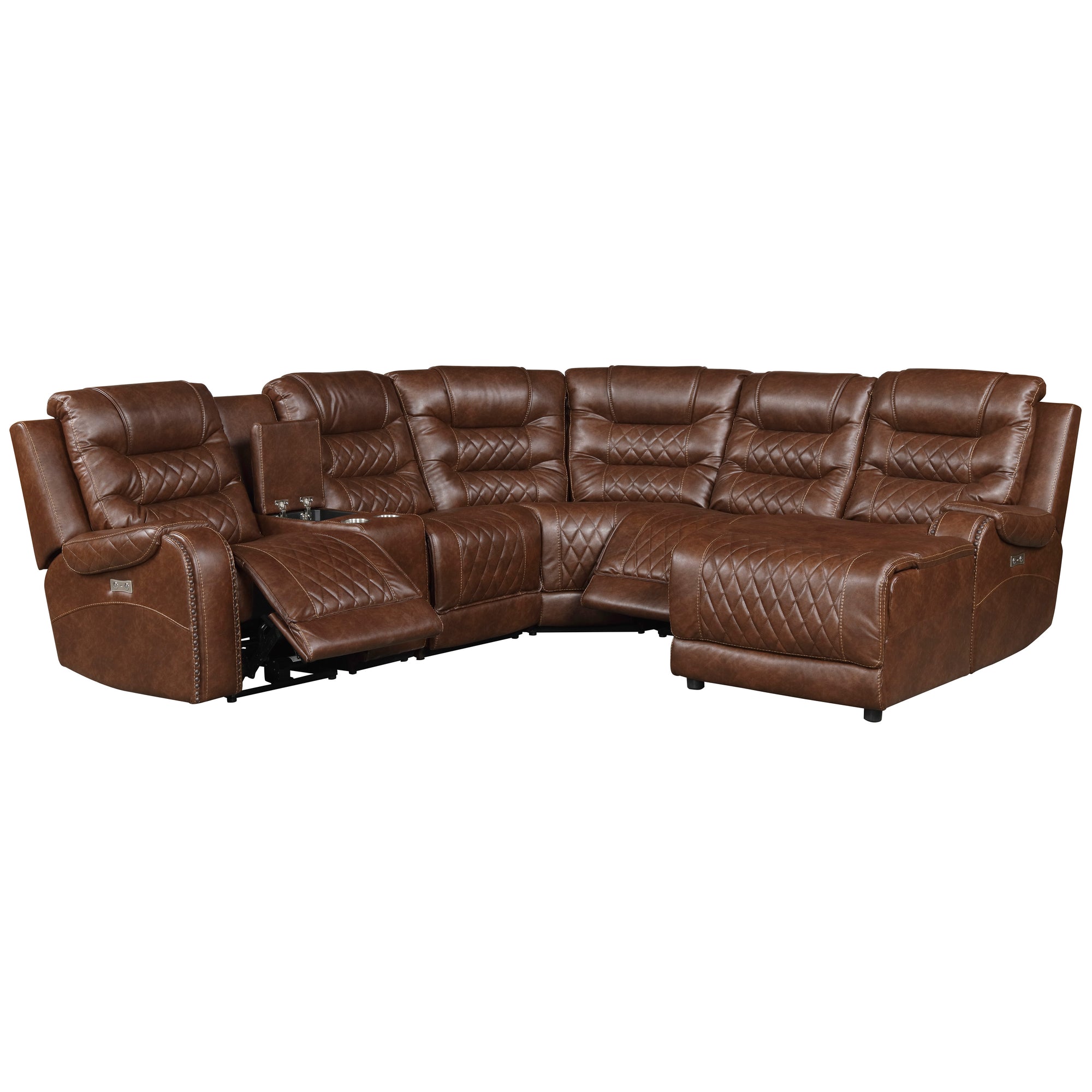 Lenci Power Modular Reclining Sectional Sofa with Chaise