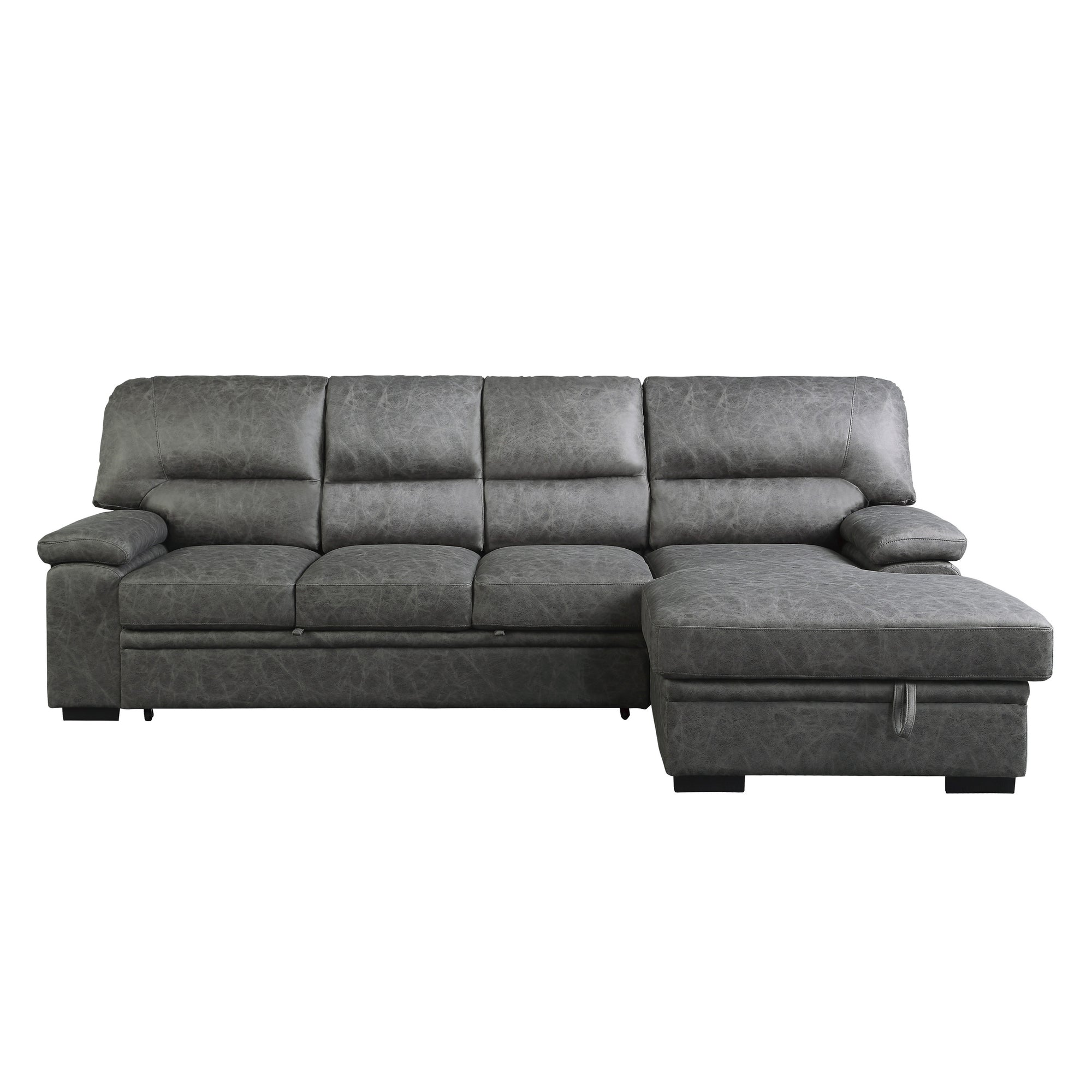 Apollo Sectional Sofa with Pull-Out Bed and Right Chaise