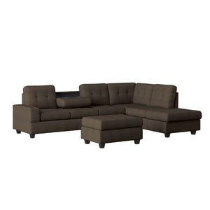 Fresno Reversible Sectional with Ottoman