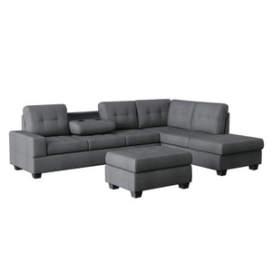 Fresno Reversible Sectional with Ottoman