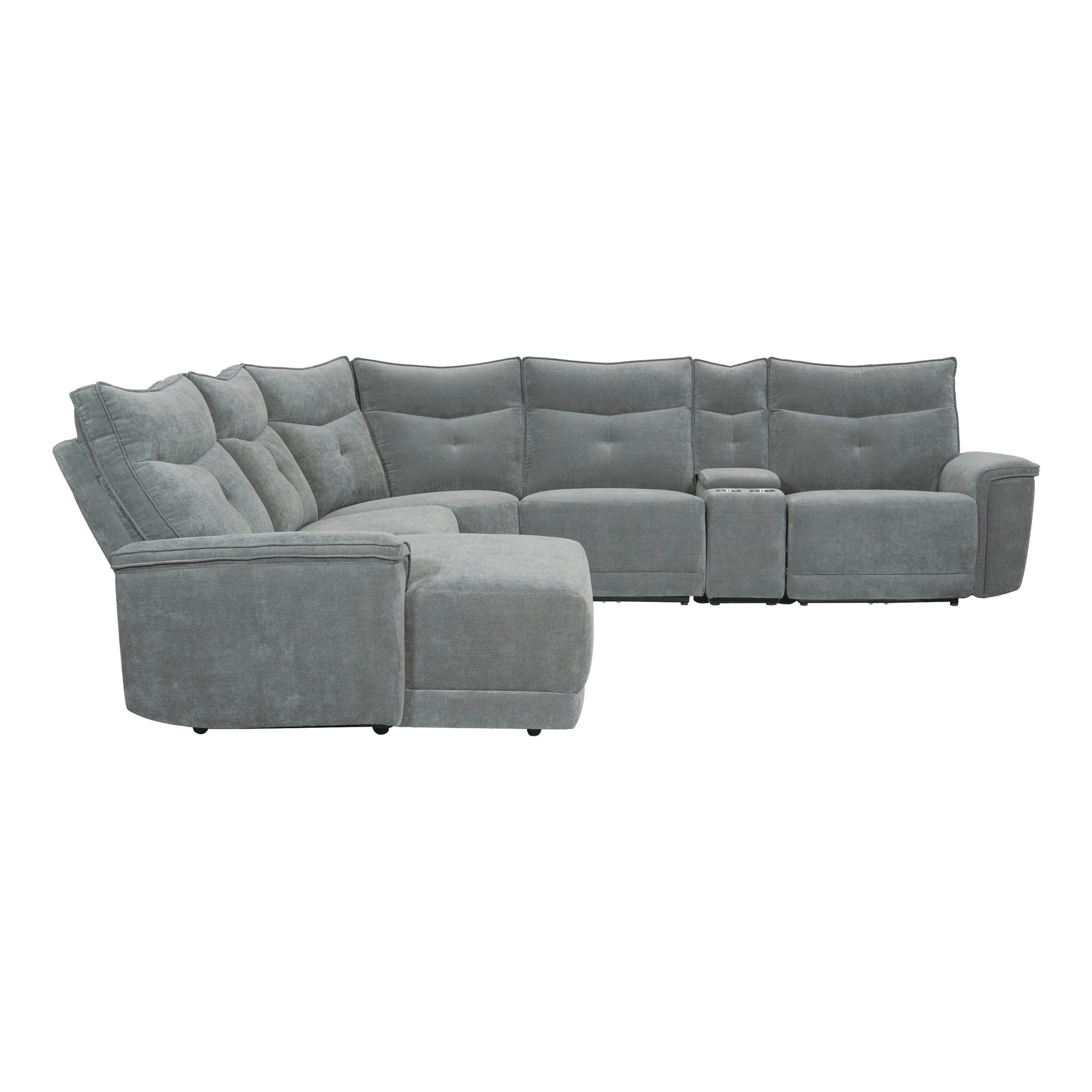 Avenue 6-Piece Modular Reclining Sectional with Left Chaise