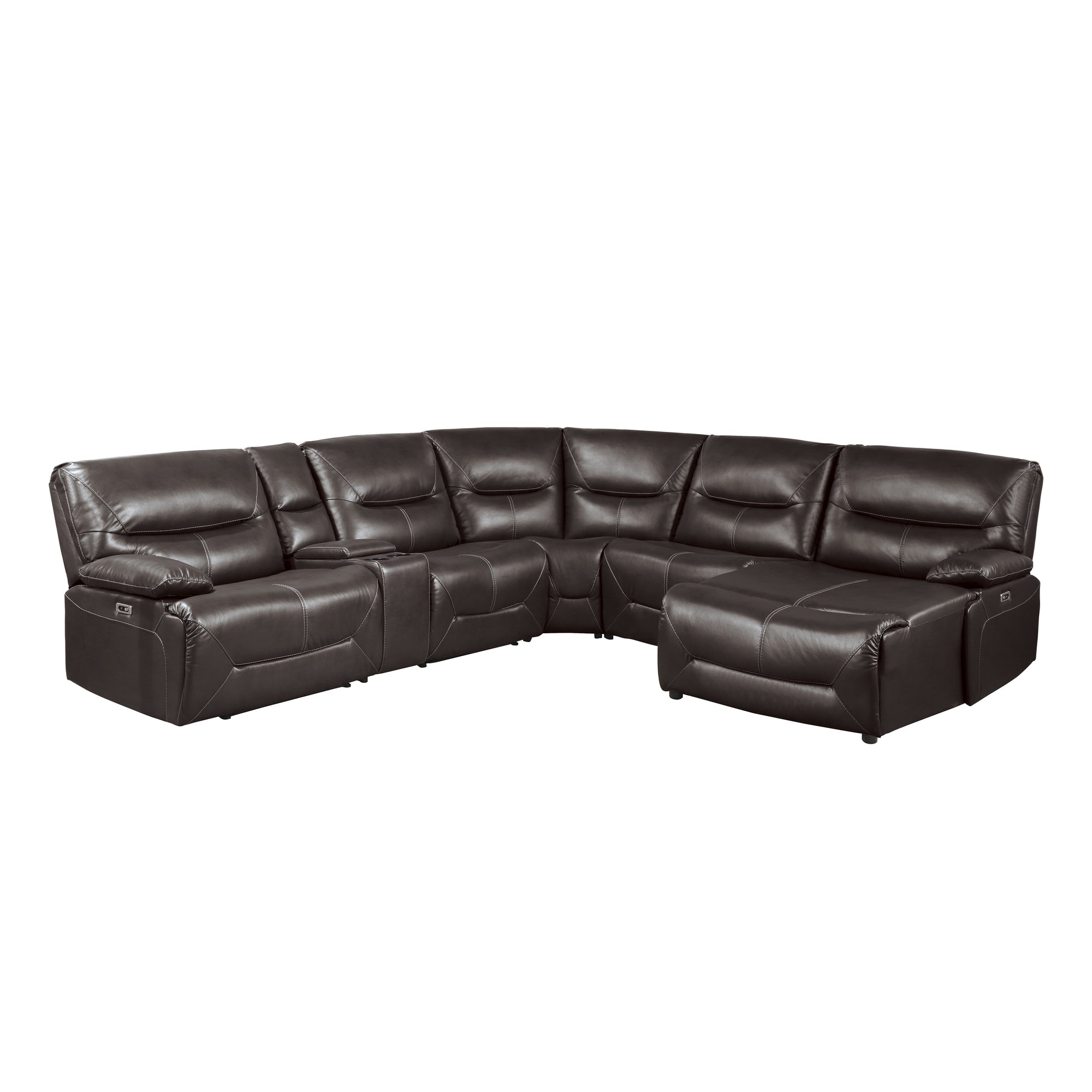 Geoffrey 6-Piece Power Reclining Sectional with Right Chaise