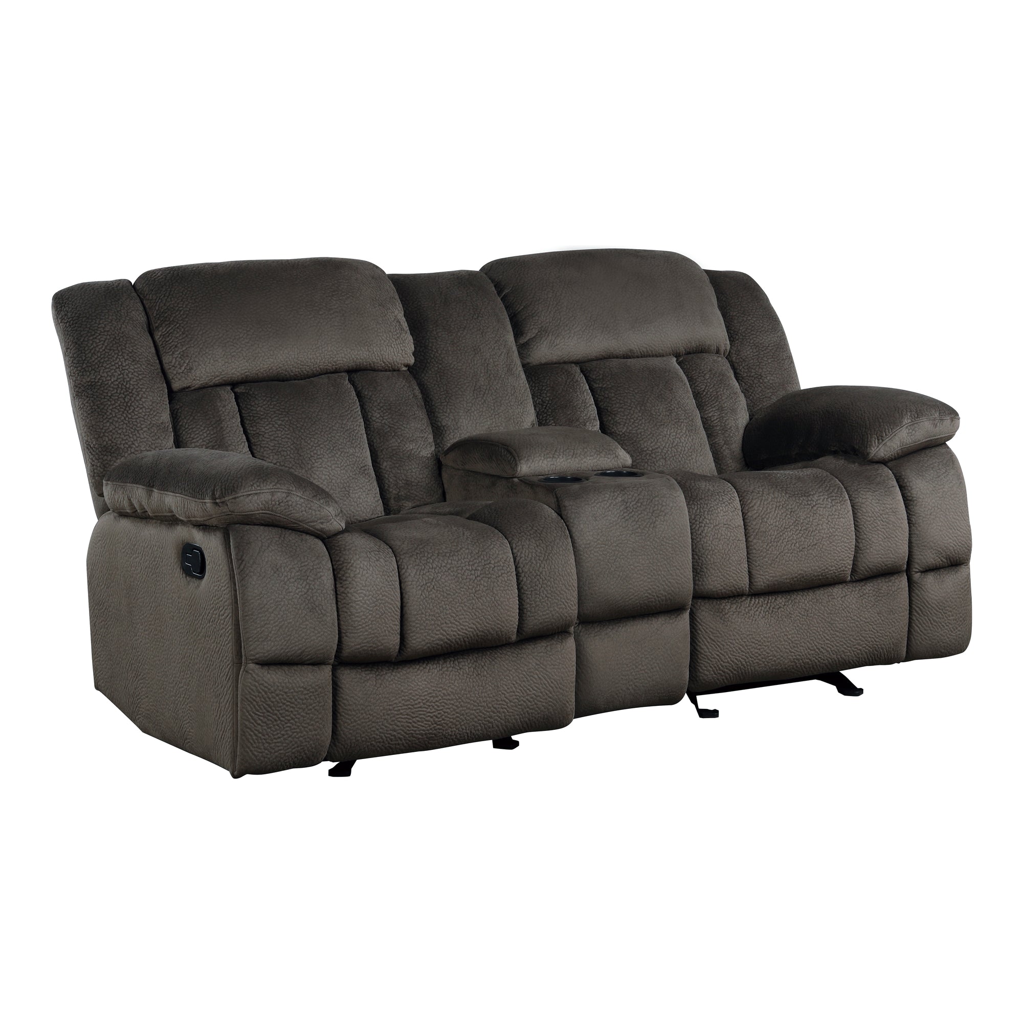 Brooks Double Glider Reclining Love Seat with Center Console