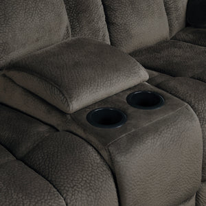 Brooks Double Glider Reclining Love Seat with Center Console