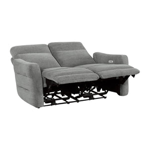 Rowe Power Double Lay Flat Reclining Loveseat with Power Headrests and USB Ports