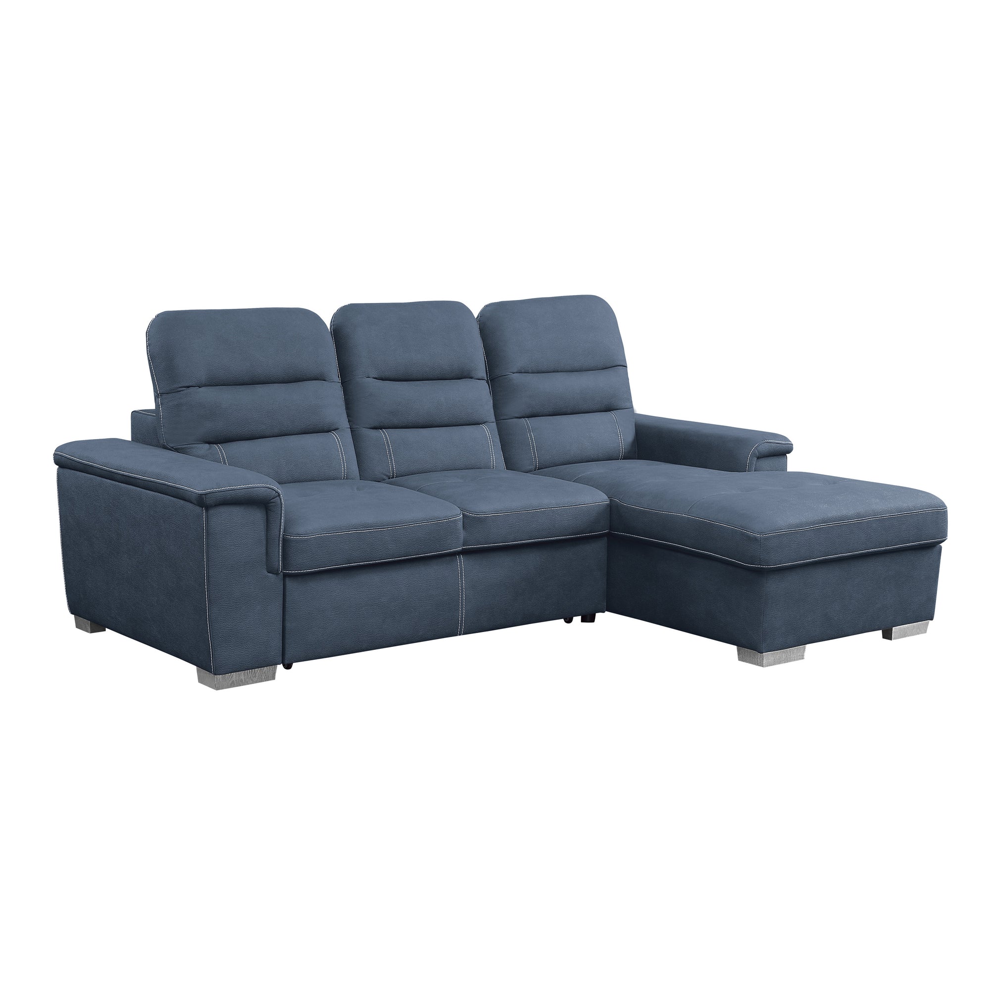 Noyer Sectional with Pull-out Bed and Hidden Storage