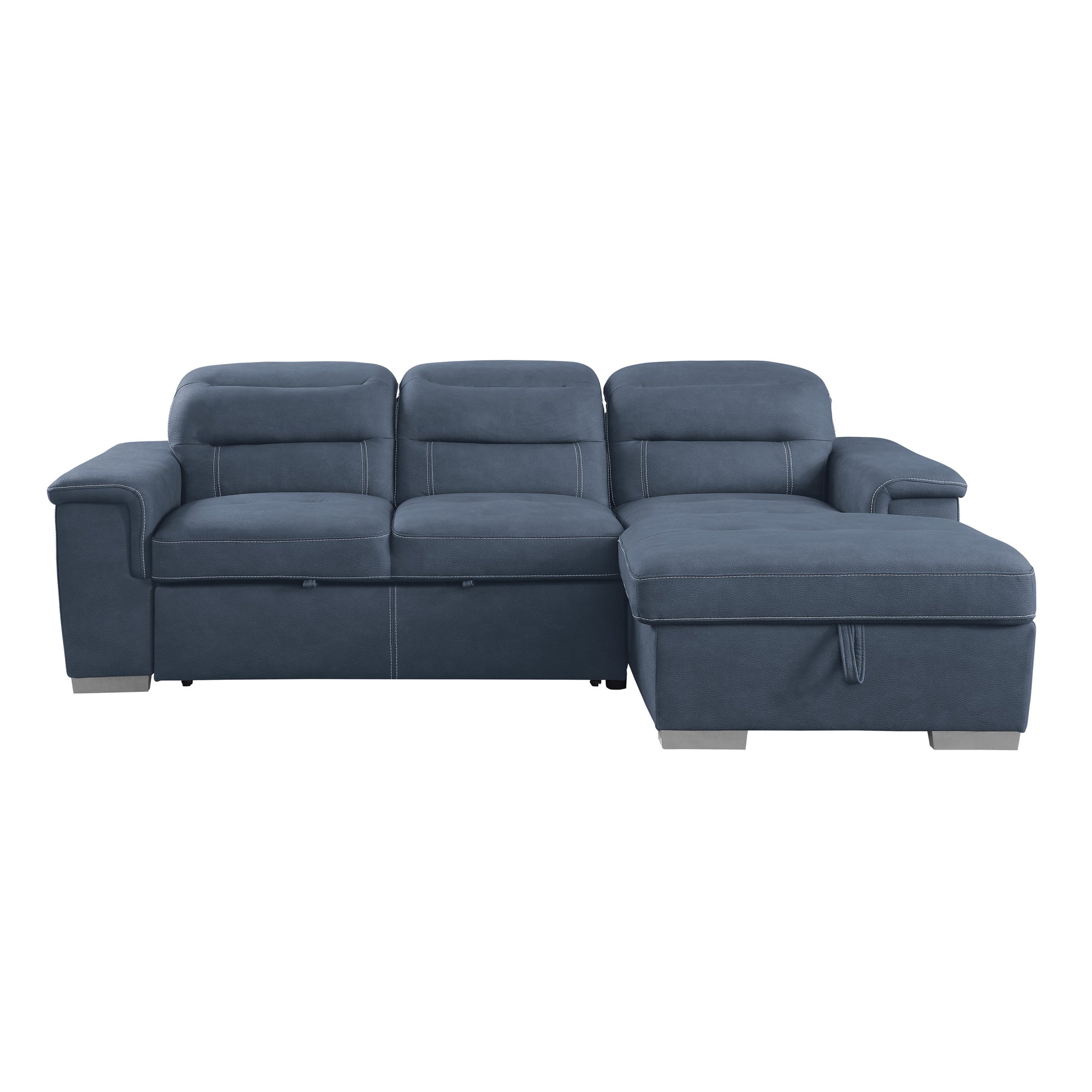 Noyer Sectional with Pull-out Bed and Hidden Storage