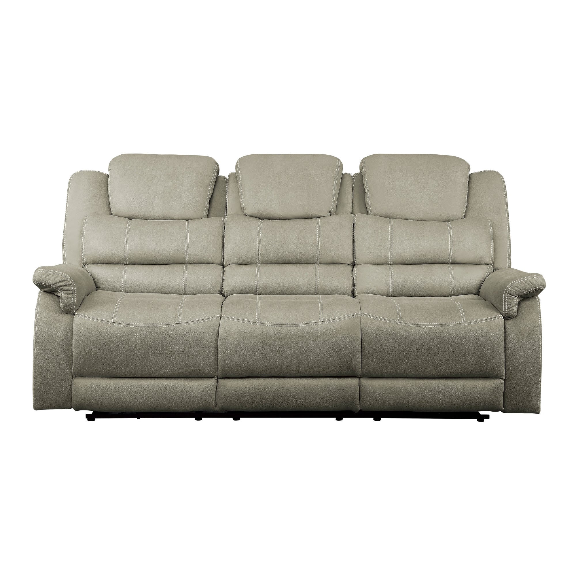 Rosnay Power Double Reclining Sofa with Power Headrests, Drop-Down Cup Holders, Receptacles and USB Ports