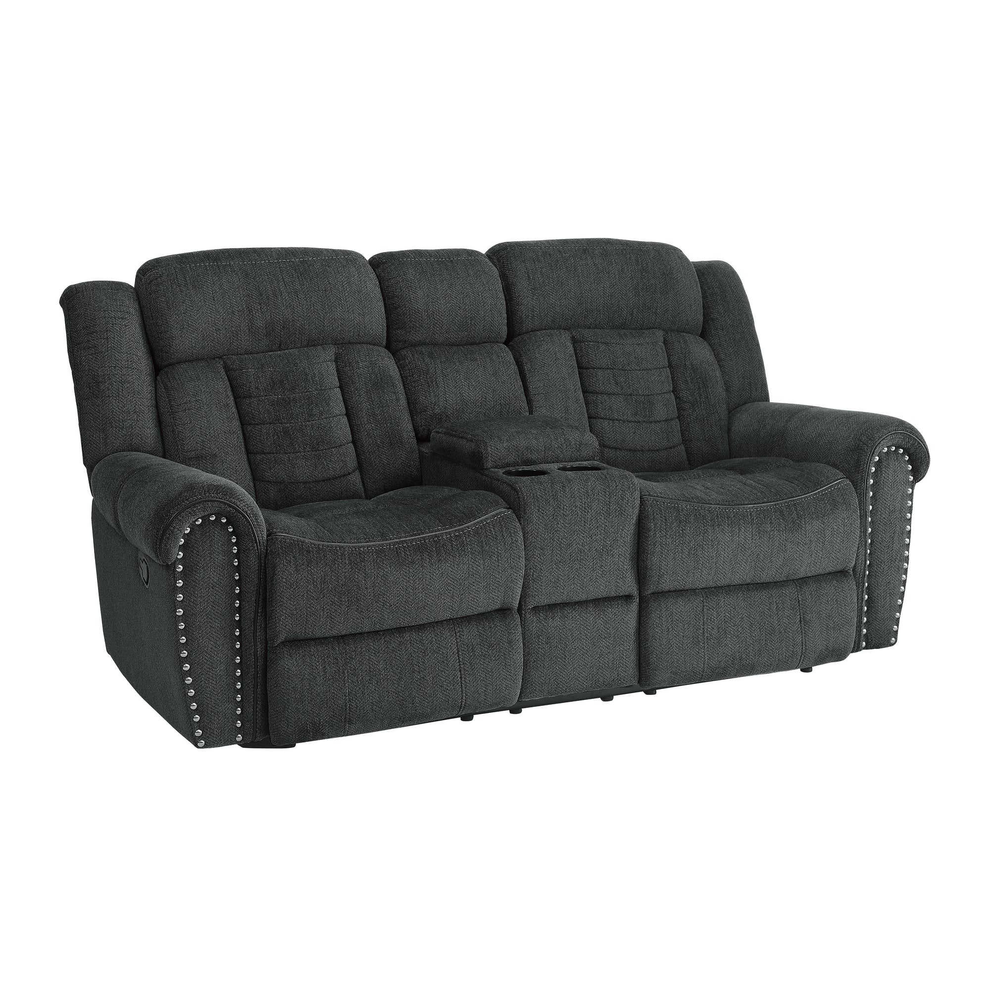 Neleh Double Reclining Love Seat with Center Console