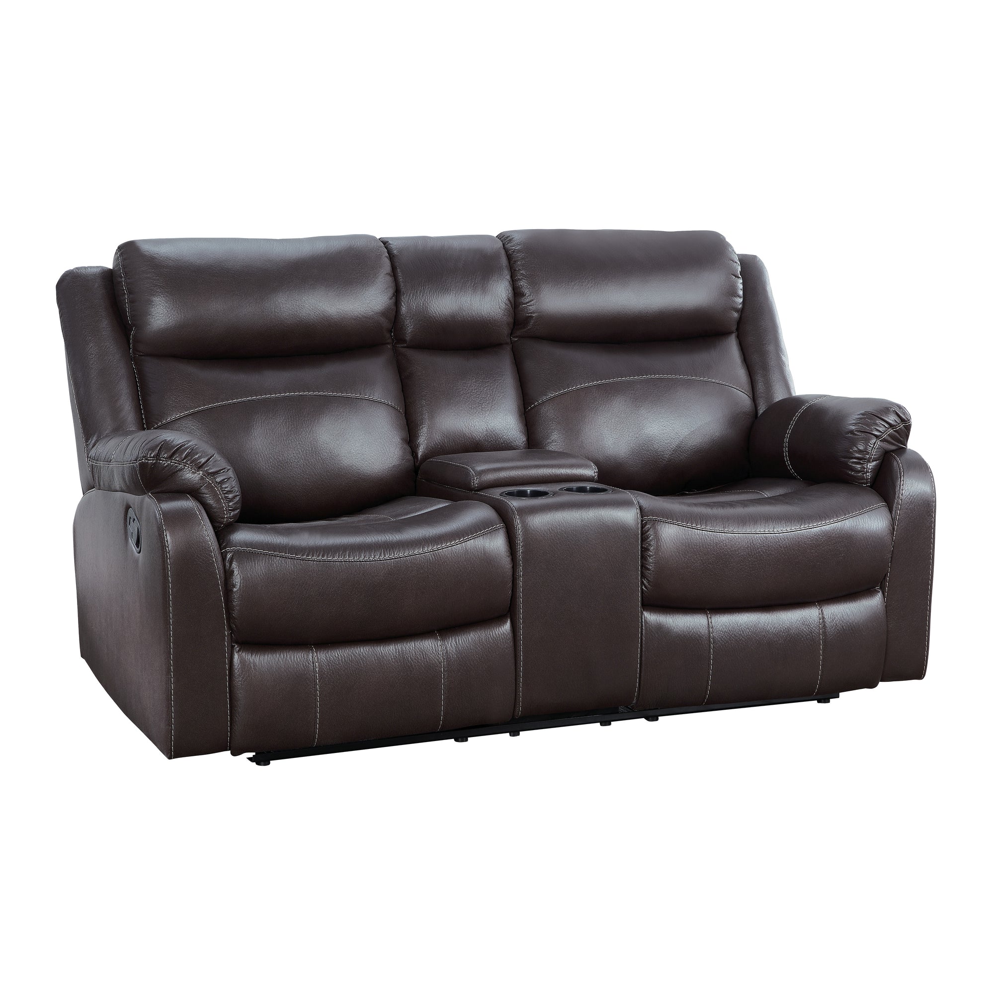 Soho Double Lay Flat Reclining Love Seat with Center Console