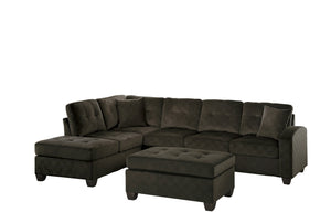 Bossa Reversible Sofa Chaise with Ottoman